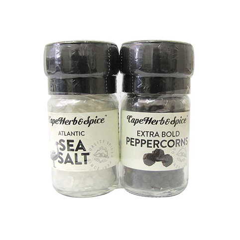 Набор мини-мельниц соль и перец 110г CapeHerb